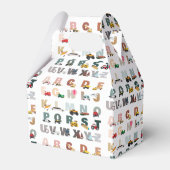 Schattigee Alphabet ABC Trucks, Transportvoertuige Bedankdoosjes (Voorkant Zijde)