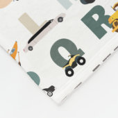 Schattigee Alphabet ABC Trucks, Transportvoertuige Fleece Deken (Hoek)