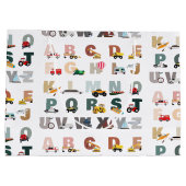 Schattigee Alphabet ABC Trucks, Transportvoertuige Groot Cadeauzakje (Achterkant)