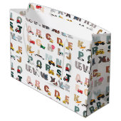Schattigee Alphabet ABC Trucks, Transportvoertuige Groot Cadeauzakje (Achterkant Gekanteld)