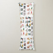 Schattigee Alphabet ABC Trucks, Transportvoertuige Lichaamskussen (Voorkant Verticaal)