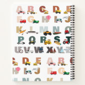 Schattigee Alphabet ABC Trucks, Transportvoertuige Notitieboek (Achterkant)