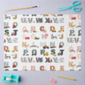 Schattigee Alphabet ABC Trucks, Transportvoertuige Tissuepapier (Craft)