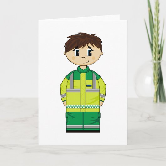 Schattigee Ambulance Man Kaart (Voorkant)