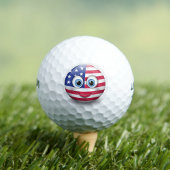 Schattigee Amerikaanse emoji Golfballen