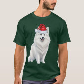 Schattigee Amerikaanse Eskimo Hondenliefhebber Fun T-shirt (Voorkant)