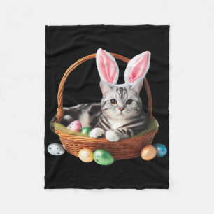 Schattigee Amerikaanse Korthaar Kat Easter Egg Hun Fleece Deken