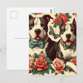 Schattigee Amerikaanse Pit Bull Terrier Briefkaart (Voorkant / Achterkant)