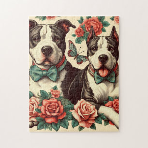Schattigee  Amerikaanse Pit Bull Terrier Legpuzzel