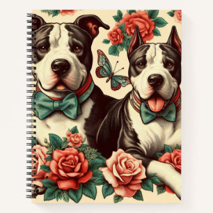 Schattigee Amerikaanse Pit Bull Terrier Notitieboek