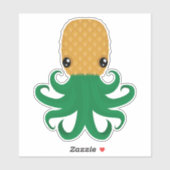 Schattigee ananas (ananasoctopus) sticker (Vel)