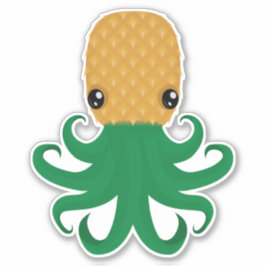 Schattigee ananas (ananasoctopus) sticker