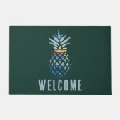 Schattigee ananas Tropische Welkom Custom Deurmat (Voorkant)