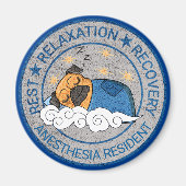 Schattigee Anesthesie / CRNA Rust Relax Herstel Magneet (Voorkant)