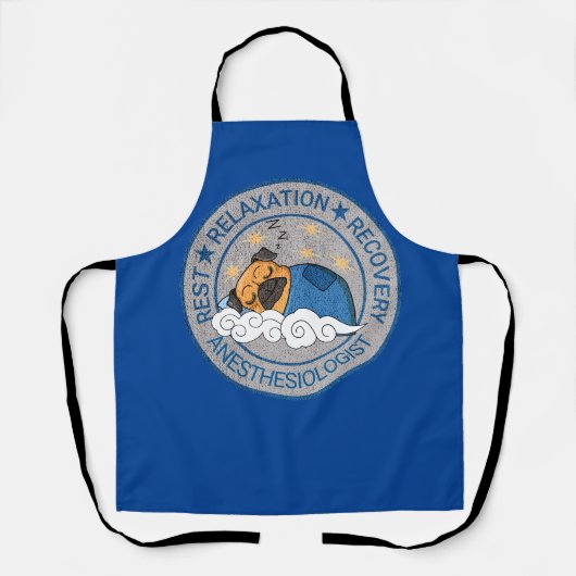 Schattigee Anesthesie / CRNA Rust Relax Herstel Schort (Voorkant)
