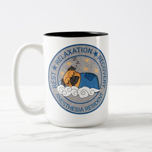 Schattigee Anesthesie / CRNA Rust Relax Herstel Tweekleurige Koffiemok (Links)