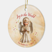 Schattigee  Angel Christmas Keramisch Ornament (Links)