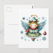 Schattigee Angel Folk Art Style Briefkaart (Voorkant / Achterkant)