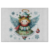 Schattigee Angel Folk Art Style Snijplank (Voorkant)