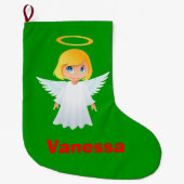 Schattigee Angel Kinder Kerstkous Grote Kerstsok (Voorkant)