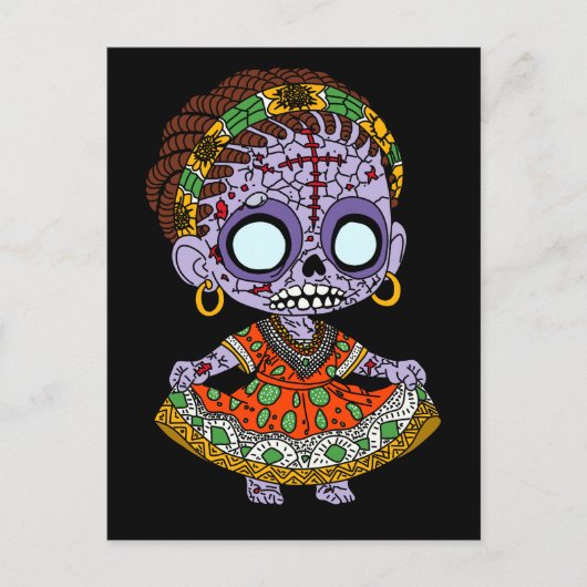 Schattigee Angolese zombie Briefkaart (Voorkant)