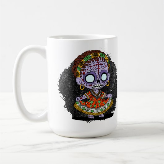 Schattigee Angolese zombie Koffiemok (Links)