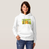 Schattigee Angry Tiger Cartoon in Oerwoud Hoodie (Voorkant volledig)