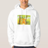 Schattigee Angry Tiger Cartoon in Oerwoud Hoodie (Voorkant)