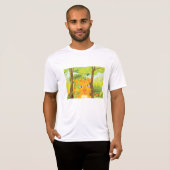 Schattigee Angry Tiger Cartoon in Oerwoud T-shirt (Voorkant volledig)