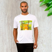 Schattigee Angry Tiger Cartoon in Oerwoud T-shirt