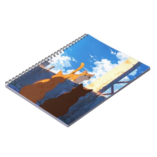 Schattigee Anime Cat Notitieboek - Terug naar scho (Linkerzijde)