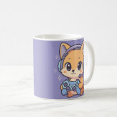 Schattigee Anime Coffee Cup voor Gamers & Gift Lov Koffiemok (Voorkant rechts)