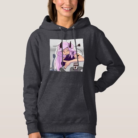 Schattigee Anime Demon Girl Sweatshirt Pullover Ho (Voorkant)