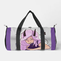 Schattigee Anime Demon Meisje Karakter Duffel Bag