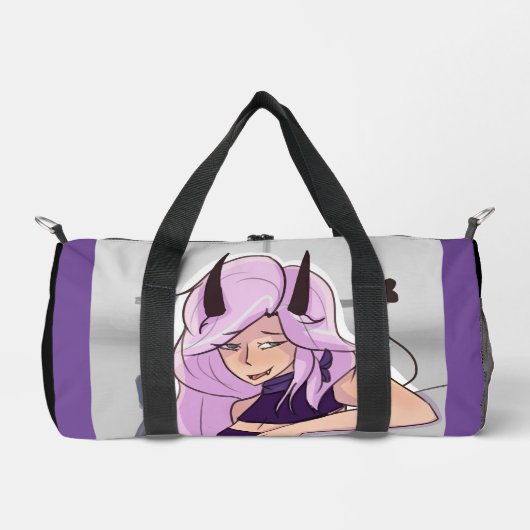 Schattigee Anime Demon Meisje Karakter Duffel Bag Plunjezak (Voorkant)