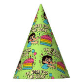 Schattigee Anime Eyes Verjaardagstaart Liefhebber Feesthoedjes (Voorkant)