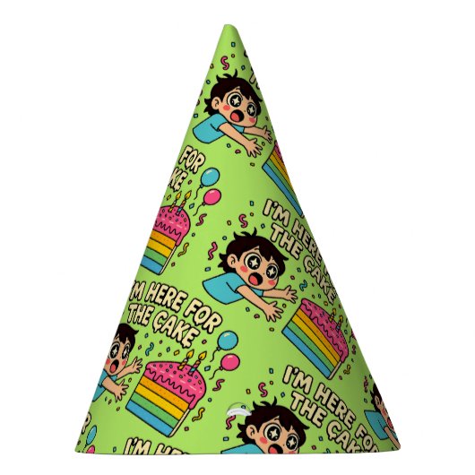 Schattigee Anime Eyes Verjaardagstaart Liefhebber Feesthoedjes (Rechts)