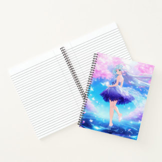 Schattigee Anime Girl Hoesje Notitieboek