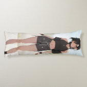 Schattigee Anime Girl Urban Style Lichaamskussen (Achterkant)