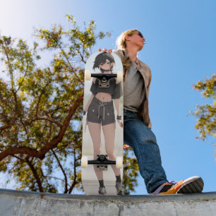 Schattigee Anime Girl Urban Style Persoonlijk Skateboard