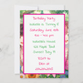 Schattigee Anime Girls Verjaardagsfeestje Kaart (Achterkant)