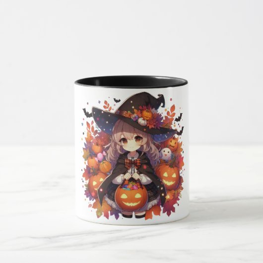 Schattigee, anime Halloween heks Mok (Midden)