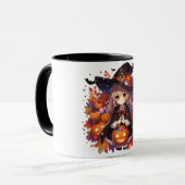 Schattigee, anime Halloween heks Mok (Voorkant links)