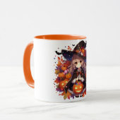 Schattigee, anime Halloween heks Mok (Voorkant links)