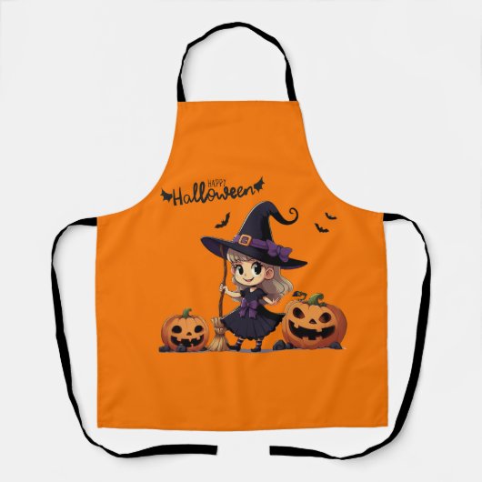 Schattigee, anime Halloween heks Schort (Voorkant)