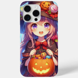 Schattigee anime Halloween Witch iPhone 15 Pro Max Hoesje
