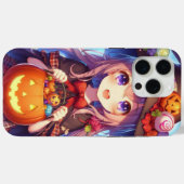 Schattigee anime Halloween Witch Case-Mate iPhone Case (Achterkant (horizontaal))