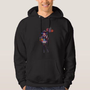 Schattigee anime Halloween Witch Hoodie