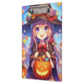 Schattigee anime Halloween Witch Klembord (Links)