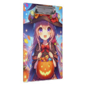 Schattigee anime Halloween Witch Klembord (Rechts)